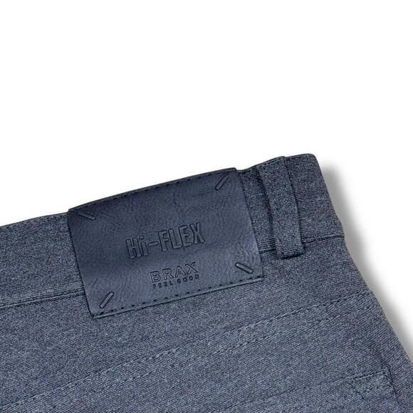 BRAX Hi-Flex Chuck Pants Stretch Men’s W33 Dark Gray Casual Straight Leg Slim - Picture 7 of 10